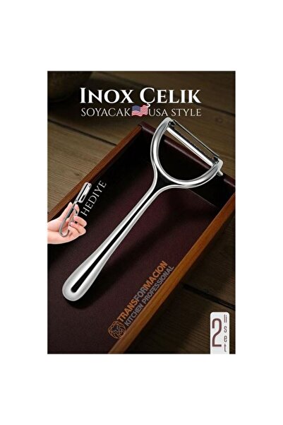 ModaCar Inox Soyacak - Sebze Soyacağı - Kabak Dolma Oyacağı 2 li SET