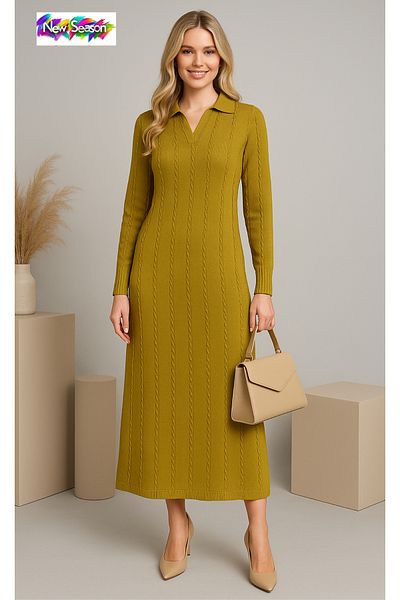 semela New Season Boydan Hair Braided Knitted Dress
