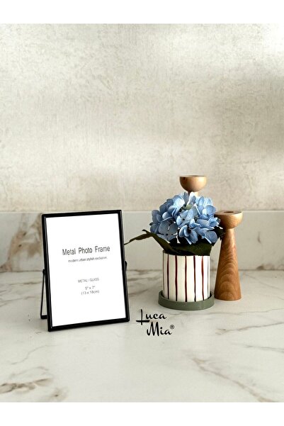 Luca Mia Auren Metal Masaüstü Resim Çerçevesi (13x18 cm) Siyah – Fotoğraf Çer...
