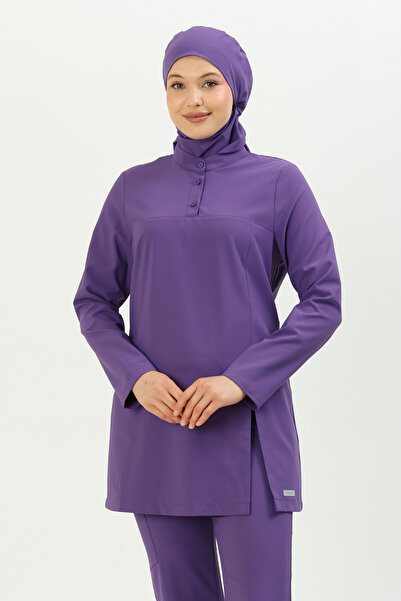 almesta Almesallegra Hemşire Doktor Tesettür Cerrahi Üst Forma Uzun Kol Scrubs