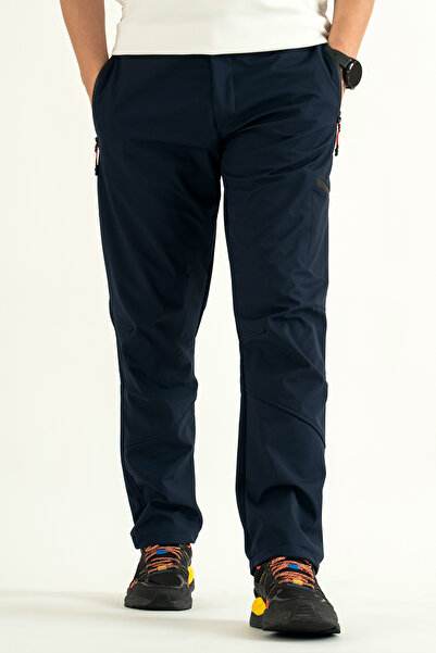 Souris Ανδρικό παντελόνι με 4 τσέπες, αδιάβροχο, αντιανεμικό, εσωτερικό φλις, χειμερινό παντελόνι εξωτερικού χώρου Softshell