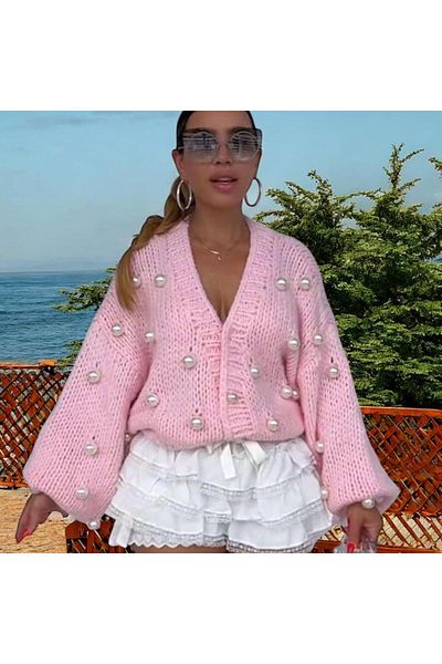 Charme Elegant Hand Knitted Women's Jacket