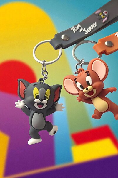 Dia store Tom and Jerry Silicone Keychain – Cute Cartoon Character Bag Accessory (Price Is for 1 Piece)