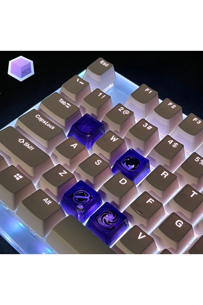 New Keycaps Valorant Astra Tuşları Q-E-X-C Mekanik Klavye Tuşu Artisan Keycaps