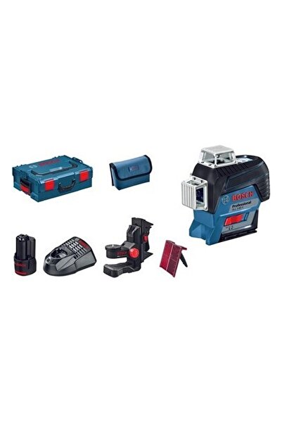 Bosch GLL 3-80 C + BM1 + 12 V Akü Çizgili Hizalama Lazeri