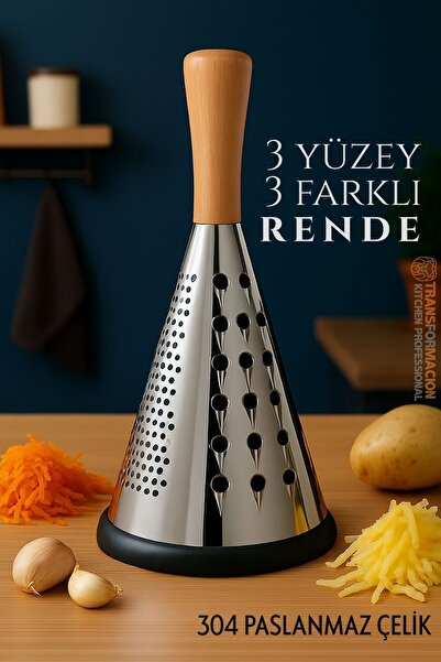 Transformacion مبشرة يدوية - مخروطية الشكل مريحة 3 جوانب احترافية 304 ستانلس ستيل 722025