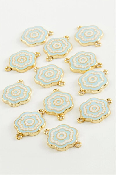 Eco Lounge Flower Double Handle Enameled Bracelet and Pendant Apparatus 1 Piece