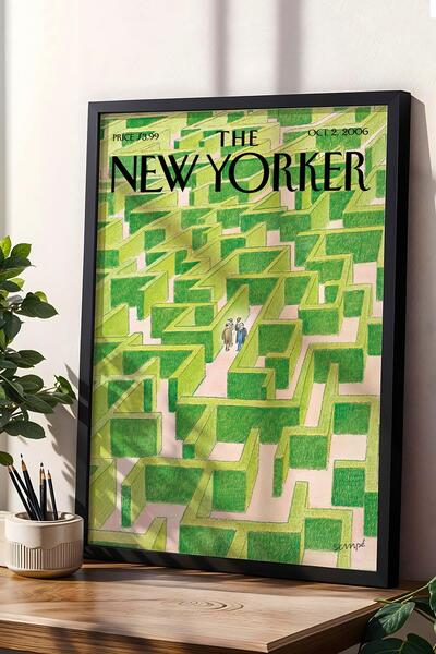 Saturn Pictură înrămată The New Yorker 2 octombrie 2006 - Pictură Labyrinth o...