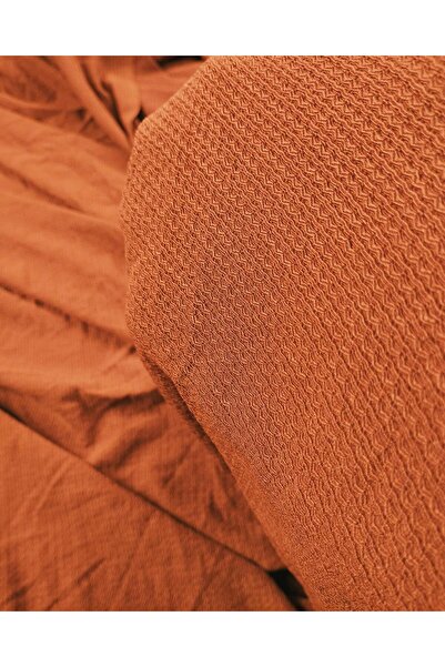 Kumaş Parça Червоно-коричневий джерсі з ворсинками (ширина 150 см, довжина 17...