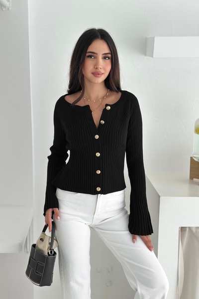 Noi Belis Spanish Sleeve Boat Neck Knitwear Cardigan Aw25Hi0003