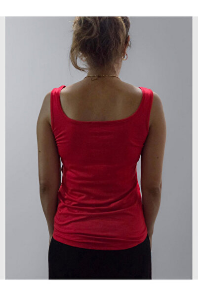 MODA Women's Thick Strap Front Back Square Neck Comfortable Fit Viscose Tank Top