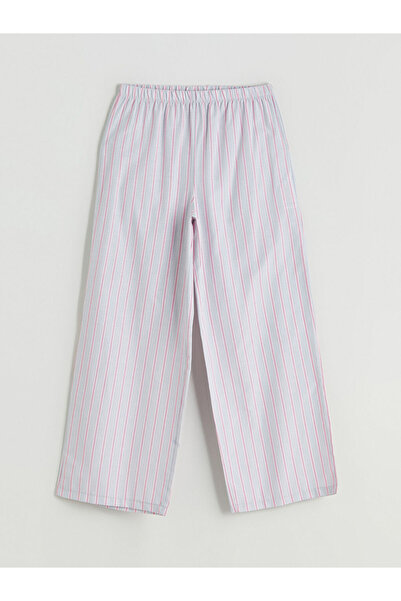 LC Waikiki Rmz Gi̇yi̇m Farkiyla Women's Striped Pajama Bottom with Waist Cord