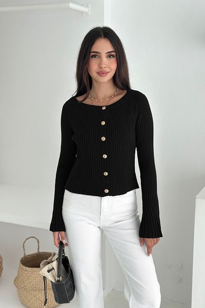 Noi Belis Spanish Sleeve Boat Neck Knitwear Cardigan Aw25Hi0003