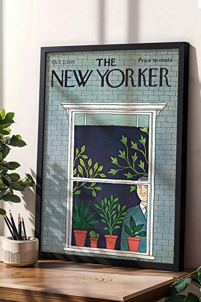 Saturn Tabloul înrămat The New Yorker 2 octombrie 1971 - Tabloul ferestrei