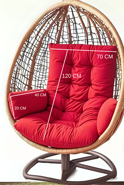MoMMe ARMUT SALINCAK MİNDERİ HAMAK MİNDERİ KIRMIZI RENK