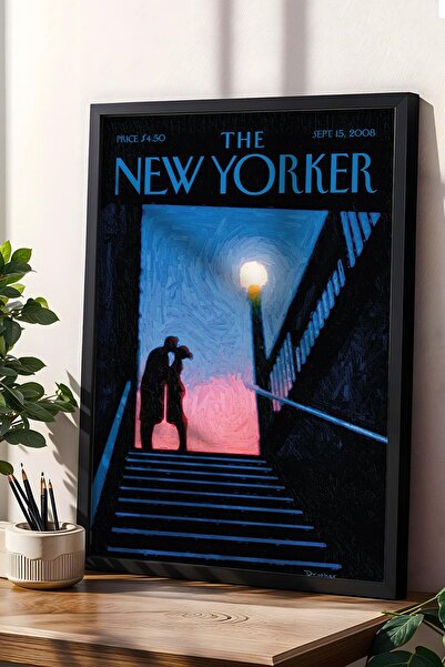 Saturn Pictură înrămată The New Yorker 15 septembrie 2008 - Pictură de noapte