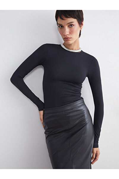 LC Waikiki Блискучі вибори від Shining Store | Жіночий боді з велосипедним коміром