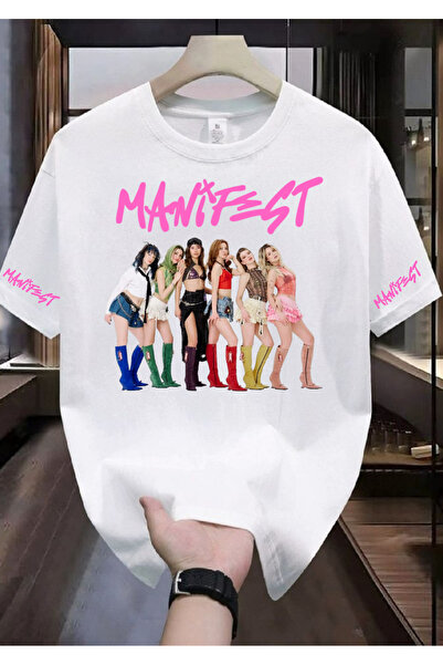 RYO FASHİON Tricou MANIFEST GROUP, alb, unisex, bumbac 100% u, tricou din mat...