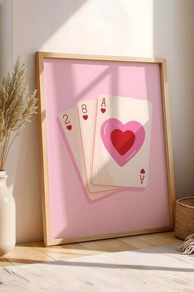 Saturn Cup Playing Cards Framed Painting - Pop Art Poster Painting