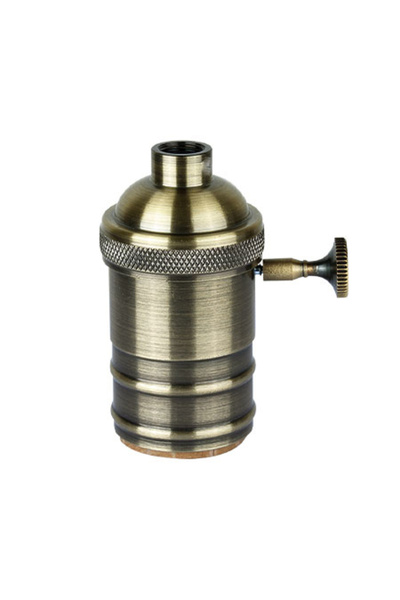 Choice 1PCS Gold Bronze E27 Lamp Holder Vintage Edison bulb Base Screw Bulb base Aluminum Light 110V 220V S
