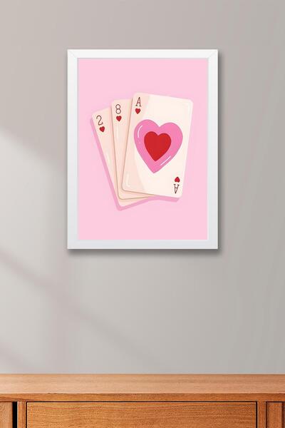 Saturn Cup Playing Cards Framed Painting - Pop Art Poster Painting