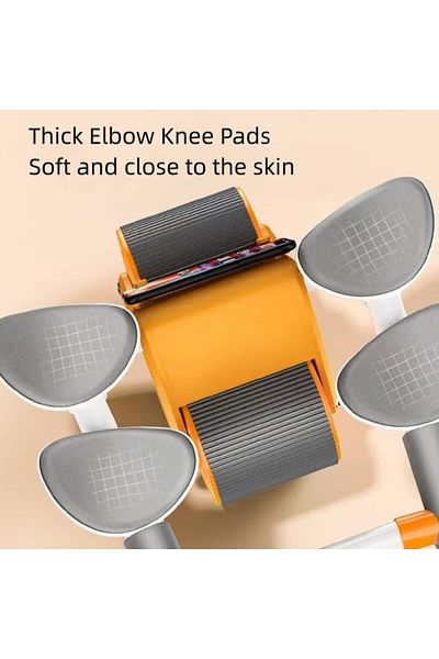 erorex Model 3rd Ab Roller Wheel Elbow Support & Knee Pad Mat Ab Roller Counter Automatic Rebound