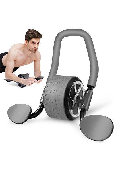 erorex عجلة شد البطن، عجلة شد البطن، دعم الكوع ووسادات الركبة، جهاز تدريب البطن، تمرين الجذع