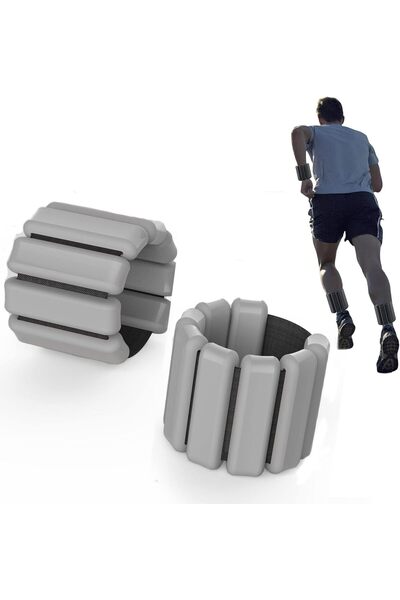 erorex أوزان المعصم، قطعتان من أوزان المعصم والكاحل القابلة للارتداء، وزن كل منهما 450 جرام، سطح سيليكون، أوزان كاحل قابلة للتعديل