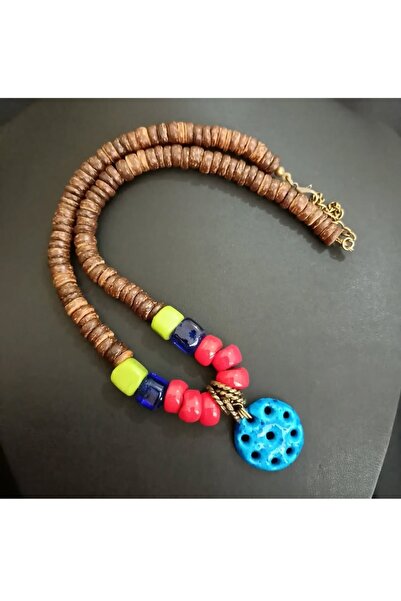 Birtakı'm Şeyler Süryani Nazarlıklı el yapımı otantik kolye