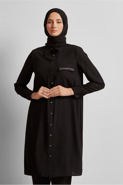 Alvina Shirt Collar Tunic 45611