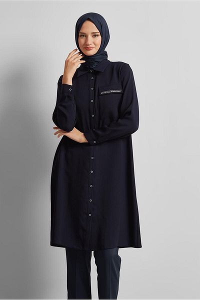 Alvina Shirt Collar Tunic 45611