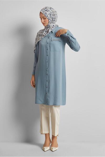 Alvina Shirt Collar Tunic 45611
