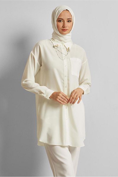 Alvina Brooch Detail Tunic 45522