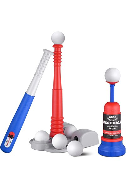 erorex Tee Ball Set Kids 3 12 Kids Baseball Tee T Ball Set Toddlers 2 6 6 Balls Teeball Batting Tee