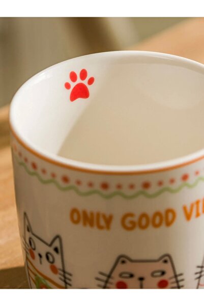 LC Waikiki Karişik Baskılı Porselen Kupa 320 Ml