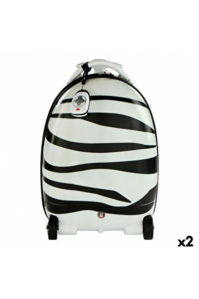 Rastar Rucsac Trolley pentru copii Radiocomandă Zebra 2,4 GHz 34 x 48 x 27,5 cm (2 buc.)