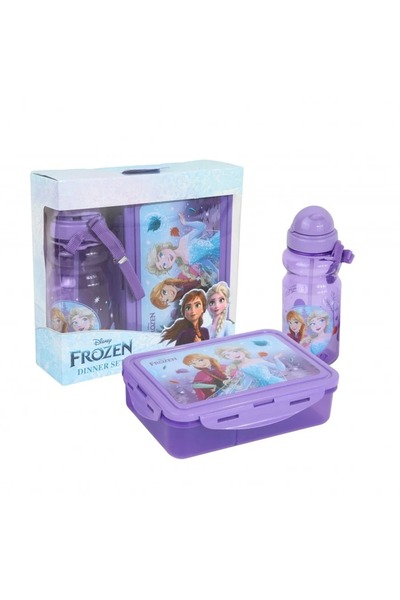 Frozen lunch box and bottle set
