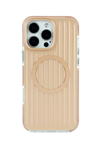 OSG iPhone 15 Pro Uyumlu Premium Kasa Sararmaz Sert Yapılı Magsafe Destekli K...