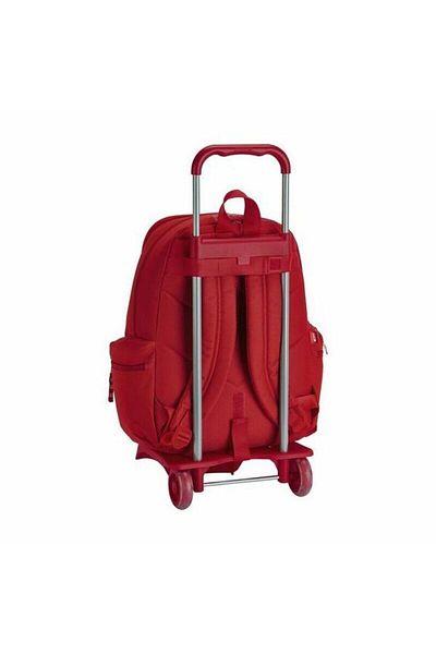 Real Sporting de Gijón School Rucksack with Wheels 905 Real Sporting de Gijón Red