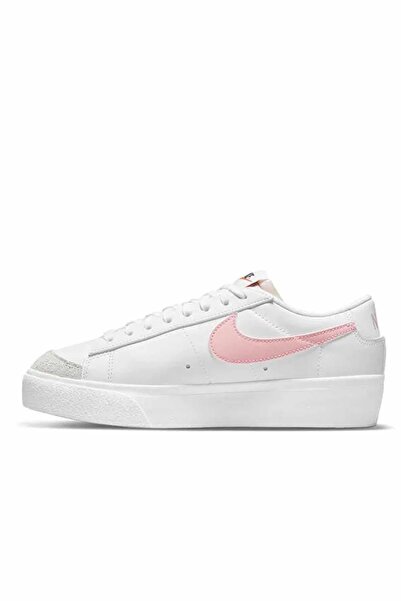 Nike Blazer Low Platform Kadın Sneaker Ayakkabı DJ0292-103-BEYAZ