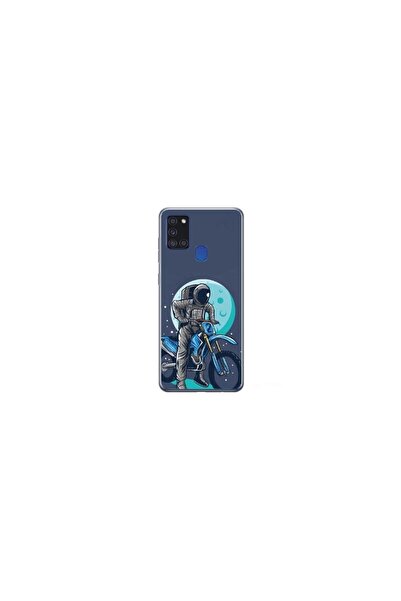 Atlas Husa personalizata 360 de grad Samsung Galaxy A41, Biker Astronaout, mu...