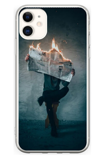 Atlas Εξατομικευμένη θήκη 360 μοιρών για Apple iPhone 12 Mini, Burn the News,...