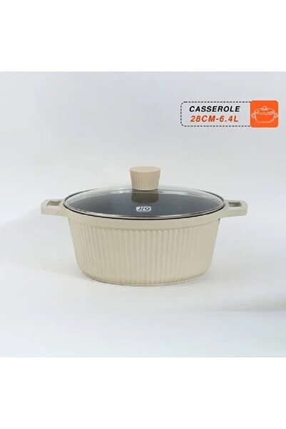 rexa Beige Granite Cookware Set - 6 Pieces