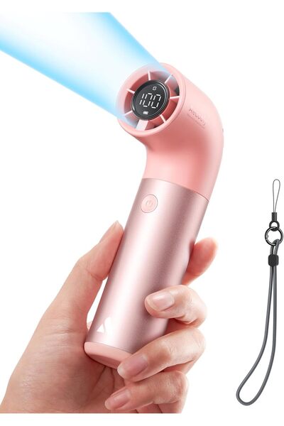 Aecooly مروحة يدوية محمولة، مروحة توربو صغيرة قوية