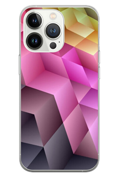 Atlas Husa personalizata 360 de grade pentru Apple iPhone 14 Pro Max, Colorfu...