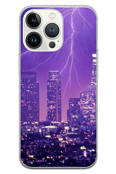Atlas Personalized 360 Degree Case for Apple iPhone 13 Pro, Purple Lightning,...
