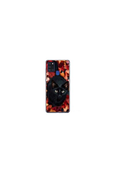 Atlas Εξατομικευμένη θήκη 360 μοιρών για Samsung Galaxy A21s, Black Cat #3, π...