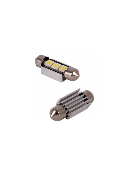 AMIO Set of LED car bulbs C5W, 3SMD, license plate, ceiling light, white light