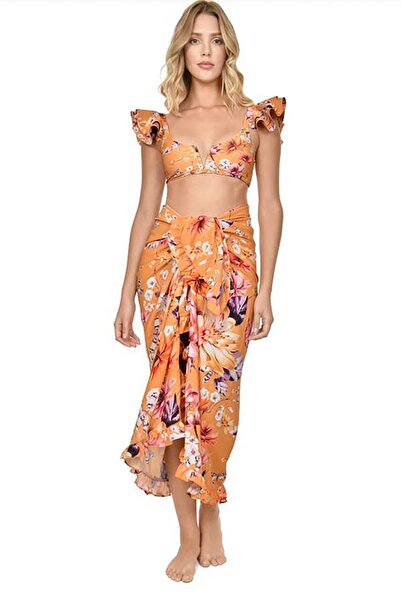 Bikini Mayokini Dünyası Orchid Pareo - Κίτρινο