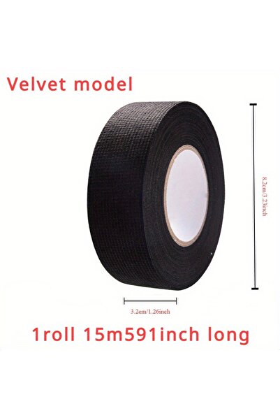 choice2 شريط عازل من الفلانيل لحزمة أسلاك السيارات، مخملي، 3.2 سم، 15 متر، لف...